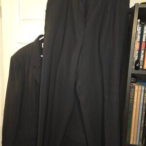 Maggie 18W DRY CLEAN ONLY women's navy pinstripe suit